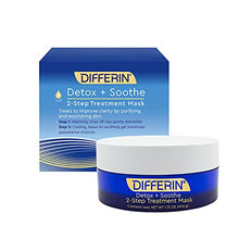 Load image into Gallery viewer, Clay Face Mask by the makers of Differin Gel, Detox and Soothe 2 Step Treatment Clay Mask, Gentle Skin Care for Acne Prone Sensitive Skin, 1.75 oz