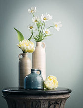 Load image into Gallery viewer, Sullivans Modern Farmhouse Decorative Small Ceramic Jug Vase Set of Three (3), 4”, 7.5” & 10” Tall, Crackled Finish Faux Floral Jugs, Distressed Decoration for Rustic Décor, Housewarming Gift (CM2431)
