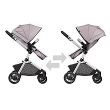 Load image into Gallery viewer, Evenflo Pivot Modular Travel System, Lightweight Baby Stroller, Sleek & Versatile, Easy Infant Car Seat Transfer, Oversized Storage Basket, Blanket Boot, Travel Stroller, 3-Panel Canopy, Sandstone Tan