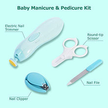 Load image into Gallery viewer, Baby Healthcare and Grooming Kit, 24 in 1 Baby Electric Nail Trimmer Set, Lupantte Nursery Care Kit, Toddler Nail Clippers, Medicine Dispenser, Infant Comb, Brush, etc. Baby Care Products.