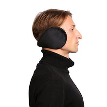 Load image into Gallery viewer, HIG Ear Warmer Unisex Classic Fleece Earmuffs Winter Accessory Outdoor Earmuffs (2 Black)