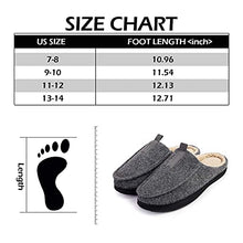 Load image into Gallery viewer, COASIS Men's Comfort Memory Foam Slippers House Shoes Warm Plush Lining for Indoor/Outdoor