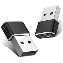 Load image into Gallery viewer, USB C Female to USB A Male Adapter 2 Pack,Type C Charger Cable Adapter for iPhone 11 12 13 Mini Pro Max SE,Airpods iPad Air 4 2020 2021,Samsung Galaxy Note 10 S20 Plus 20 S21 FE Ultra,Google Pixel 6