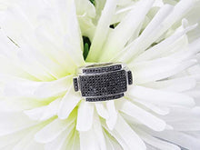 Load image into Gallery viewer, Dazzlingrock Collection 0.45 Carat (ctw) Sterling Silver Round Black Diamond Men's Hip Hop Pinky Ring 1/2 CT, Size 10.5