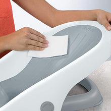 Load image into Gallery viewer, Summer Clean Rinse Baby Bather (Gray) – Bath Support for Use on the Counter, in the Sink or in the Bathtub, Has 3 Reclining Positions and Soft, Quick-Dry Material – Use from Birth until Sitting Up