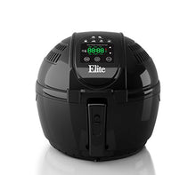 Load image into Gallery viewer, Elite Platinum EAF-1506D Electric Digital Hot Air Fryer Oil-Less Healthy Cooker Timer & Temperature Controls, 26 Recipe Cookbook, 3.5 Quart, Black