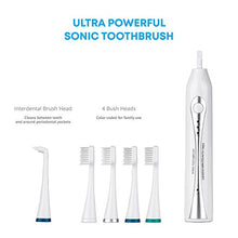 Load image into Gallery viewer, AquaSonic Home Dental Center Ultra Sonic Rechargeable Electric Toothbrush & Smart Water Flosser - Complete Family Oral Care System - 10 Attachments and Tips Included - Various Modes & Timers