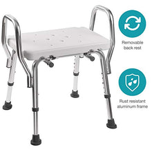 Load image into Gallery viewer, DMI Tub and Shower Chair with Removable Back Rest, Adjustable Seat and Arms, White