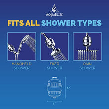 Load image into Gallery viewer, AquaBliss High Output Revitalizing Shower Filter - Reduces Dry Itchy Skin, Dandruff, Eczema, and Dramatically Improves The Condition of Your Skin, Hair and Nails - Chrome (SF100)