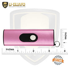 Load image into Gallery viewer, Micro Stun Gun Keychain Pepper Spray Self Defense Kit Bundle. Personal Non Lethal Weapons For Women Or Men. High Volt Rechargeable Keychain Stun Gun & Key Ring Max Strength Pepper Defense Spray (PINK)