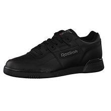 Load image into Gallery viewer, Reebok Men Workout Plus Sneaker, Black/Charcoal, 11.5