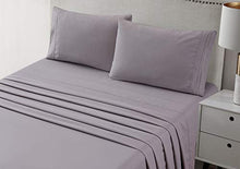 Load image into Gallery viewer, JSD Black Brushed Microfiber Sheets Set Extra Deep Pocket, 4 Piece Hotel Quality Sheets Queen Size, Wrinkle Free Ultra Soft Durable