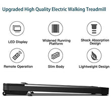 Load image into Gallery viewer, Goplus Under Desk Electric Treadmill, with Touchable LED Display and Wireless Remote Control, Built-in 3 Workout Modes and 12 Programs, Walking Jogging Machine for Home/Office