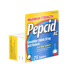 Load image into Gallery viewer, Pepcid AC Maximum Strength for Heartburn Prevention & Relief, 75 ct