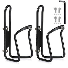 Load image into Gallery viewer, USHAKE Water Bottle Cages, Basic MTB Bike Bicycle Alloy Aluminum Lightweight Water Bottle Holder Cages Brackets(2 Pack- Drilled Holes Required)