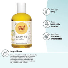 Load image into Gallery viewer, Body Oil, Burt's Bees Mama Hydrating & Smoothing Skin Care with Vitamin E, 100% Natural, 4 Ounce