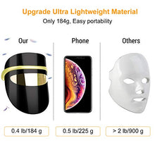 Load image into Gallery viewer, 7 Colors LED Face Mask Light Therapy, LED Light Therapy Mask Facial for Skin Rejuvenation Face Skin Care Mask