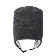 Load image into Gallery viewer, Home Prefer Mens Warm Winter Hats with Visor Windproof Earflap Skull Cap Military Cap Dark Gray