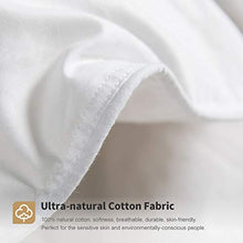 Load image into Gallery viewer, Premium Goose Feather Down Comforter Duvet Insert - 100% Skin-Friendly Cotton, Medium Weight Quilted for All Season Bedding (King, Ivory White)