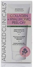 Load image into Gallery viewer, Advanced Clinicals Collagen + Hyaluronic Acid Anti-Aging Peel-Off Face Mask Hydrating, Tightening, Firming Vegan Peel Off Face Masks Smooth Wrinkles & Pores, Even Skin Tone (3.4oz)