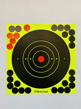 Load image into Gallery viewer, 8 inch Self Adhesive Reactive Splatter Shooting Target Stickers for Airsoft, Rifle, Pistol, BB Gun, Pellet Gun (100 Pack)