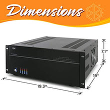 Load image into Gallery viewer, 4 Multi-Zone Stereo Amplifier - 19” Rack Mount, Powerful 8000 Watts with Speaker Selector Volume Control & LED Audio Level Display - 4-Ch. Bridgeable Switches - Pyle PT8000CH