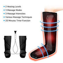 Load image into Gallery viewer, QUINEAR Leg Massager with Heat Air Compression Massage for Foot & Calf Helpful for Circulation and Muscles Relaxation