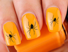 Load image into Gallery viewer, Scary Spider Halloween Water Slide Nail Art Decals - Salon Quality! - Great for Halloween!