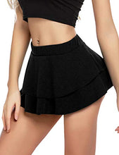 Load image into Gallery viewer, Avidlove Women Role Play Schoolgirl Skirt Lingerie Mini Pleated Skirts(Rose,XS)