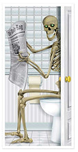 Load image into Gallery viewer, Skeleton Restroom Door Cover Party Accessory (1 count) (1/Pkg)