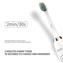Load image into Gallery viewer, Sonic Electric Toothbrush with 2 Brush Heads, Rechargeable Waterproof Toothbrushes for Adults and Kids, 5 Modes with 2 Mins Smart Timer, One Time Charge 30 Days Use, 31,000 VPM, Dentists Recommend