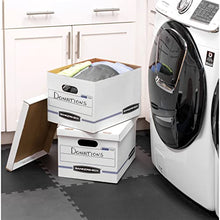 Load image into Gallery viewer, Bankers Box STOR/FILE Storage Boxes, Standard Set-Up, Lift-Off Lid, Letter/Legal, 4 Pack (0070308)