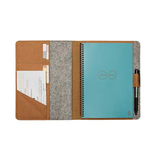 Load image into Gallery viewer, Moonsafari A4 Reusable Notebook Cover & Rocketbook Cover Smart Business Notebook Cover for Everlast, Fusion, Wave, Moleskin and More with Pen Loop & Business Card Holder - Brown,A4/Letter 11" x 8