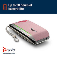 Load image into Gallery viewer, Poly – Sync 20 USB-A Pink Personal -Bluetooth Smart -Speakerphone (Plantronics) - Connect to Cell Phone via -Bluetooth, PC/Mac via Included USB-A -Cable - Works with Teams, Zoom (Certified) & more