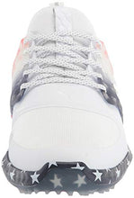 Load image into Gallery viewer, Puma Men's Ignite Pwradapt Caged Stars And Stripes Golf Shoe, Puma White-Peacoat-High Risk Red, 11