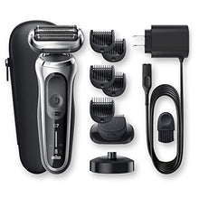Load image into Gallery viewer, Braun Electric Razor for Men, Series 7 7027cs 360 Flex Head Electric Shaver with Beard Trimmer, Rechargeable, Wet & Dry with Charging Stand and Travel Case