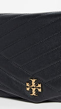 Load image into Gallery viewer, Tory Burch Women's Kira Chevron Clutch, Black, One Size