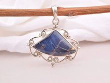 Load image into Gallery viewer, Natural Pietersite Fancy Shape Pendant Necklace In 925 Sterling Silver Statement Jewelry For Woman Jewelry, Gift For Mother, Healing Crystal