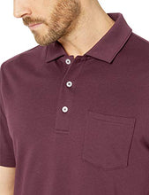 Load image into Gallery viewer, Amazon Essentials Men's Slim-Fit Pocket Jersey Polo, Port, X-Large