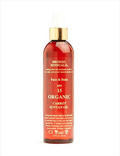 Load image into Gallery viewer, Bronzo Sensuale SPF 15 Sunscreen Deep Golden Tanning Organic Carrot Oil 8.5 Ounces