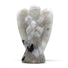 Load image into Gallery viewer, Nelson Creations, LLC White Rainbow Moonstone Hand-Carved Natural Gemstone Crystal Healing Angel Figurine Statue, 2 Inch