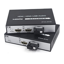 Load image into Gallery viewer, Primeda HDMI Extender Over Fiber Optic Cable Singlemode up to 12.4miles (20Km), 1080P HDMI Extension Adapter Repeater,Uncompressed.1 Transmitter and 1 Receiver Kit
