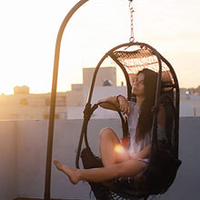 Load image into Gallery viewer, Hammock Chair Stands Hanging Hammock Stands,C Stand Outdoor Solid Steel Heavy Duty Stand Only Construction for Hanging Hammock Air Porch Swing Chair Indoor,360-Degree Rotation