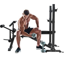 Load image into Gallery viewer, Murtisol Olympic Weight Bench, 5-Level Adjustable for Weight-Lifting&Full-Body Workout, 265lbs Weight Capacity, for Home use Indoor, Black