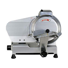 Load image into Gallery viewer, ZENY Semi-Auto Meat Slicer Stainless Steel 10" Blade Electric Deli Food Veggies Cutter for Commercial & Home Use Thickness Adjustable 240W 530 RPM