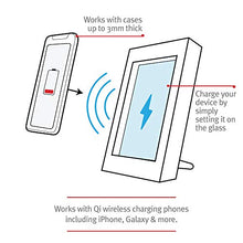 Load image into Gallery viewer, Twelve South PowerPic | Picture Frame Stand with Integrated 10W Qi Charger for iPhone/Wireless Charging Smart Phones (Black)