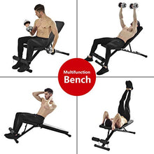 Load image into Gallery viewer, Magic Fit Adjustable Weight Bench Utility Exercise Workout Bench Flat/Incline/Decline Bench Press for Home Gym