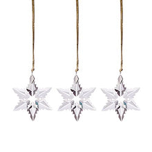 Load image into Gallery viewer, Lenox Mini 3-Piece Optic Snowflake Ornament Set, 0.22, Clear