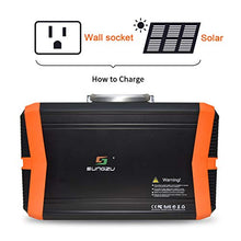 Load image into Gallery viewer, Sungzu Portable Power Station 1000W, 1010Wh Portable Solar Generator Lithium Battery Backup Power Inverter with 2 110V AC Outlet, 2 DC, 4 USB for Home and Outdoor Camping Emergency