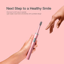 Load image into Gallery viewer, Travel Electric Toothbrush - Leyoung Portable Waterpoof Sonic Powerful Vibration with AAA Battery Powered Electronic Toothbrush, for Daily Oral Care Trip Valentine's Day Gift for Her Galentine's Gift